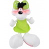 PELUCHE DIDDLINA BIANCO CON VESTITO VERDE E FIOCCO A POIS 32CM NUOVO DIDDL ORIGINAL UNITED LABELS AG GERMANY