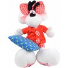 PELUCHE DIDDLINA BIANCO CON PIGIAMA ROSSO E CUSCINO A STELLINE 32CM NUOVO DIDDL ORIGINAL UNITED LABELS AG GERMANY