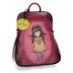 ZAINO SCUOLA E TEMPO LIBERO GORJUSS SANTORO HEARTFELT LONDON ORIGINAL IN SIMILPELLE 31X38X15CM CHIUSURA CON ZIP