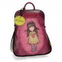 ZAINO SCUOLA E TEMPO LIBERO GORJUSS SANTORO HEARTFELT LONDON ORIGINAL IN SIMILPELLE 31X38X15CM CHIUSURA CON ZIP