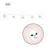 GUIRLANDA DI 12 TESCHI 5,5X4,5CM LUCI LED 180CM ARTICOLI DECORATIVI PER HALLOWEEN E PARTY A TEMA BATTERIE INCLUSE