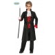 COSTUME VAMPIRO CONTE DRAKULA HORROR 5/6 ANNI VESTITO COMPL.GIACCA CAMICIA PANTALONE X TRAVESTIMENTI HALLOWEEN/CARNEVALE