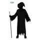 VESTITO DELLA MORTE CAVALIERE NERO 7/9 ANNI TUNICA PER TRAVESTIMENTI DI HALLOWEEN/CARNEVALE E SCENE HORROR NO MASCHERA