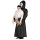 COSTUME LA MORTE CHE MI PORTA TUNICA MIS.UNICA PER TRAVESTIMENTI DI HALLOWEEN CARNEVALE E SCENE A TEMA HORROR