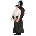 COSTUME LA MORTE CHE MI PORTA TUNICA MIS.UNICA PER TRAVESTIMENTI DI HALLOWEEN CARNEVALE E SCENE A TEMA HORROR