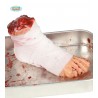 PIEDE MOZZATO INSANGUINATO FASCIATO 22CM IN PLASTICA ARTICOLI DECORATIVI E SCHERZI PER FESTE DI HALLOWEEN E CARNEVALE
