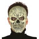 MASCHERA SCHIUMA LATTICE CON ELASTICO TESCHIO VERDE ARTICOLI X TRAVESTIMENTI DI HALLOWEEN CARNEVALE E SCENE HORROR