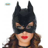 MASCHERA CAT GIRL MUJER GATO IN STOFFA 100% POLIESTER PER TRAVESTIMENTI DI CARNEVALE/HALLOWEEN COD 2699 GUIRCA