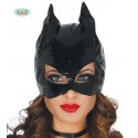 MASCHERA CAT GIRL MUJER GATO IN STOFFA 100% POLIESTER PER TRAVESTIMENTI DI CARNEVALE/HALLOWEEN COD 2699 GUIRCA