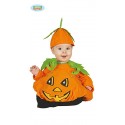 COSTUME BABY ZUCCA 12/24 MESI VESTITO COMPLETO DI CAPPELLO PER TRAVESTIMENTI DI HALLOWEEN E PARTY A TEMA