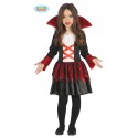 COSTUME BARONESSA VAMPIRA BABY 3/4 ANNI VESTITO PER TRAVESTIMENTI DI HALLOWEEN/CARNEVALE E SCENE A TEMA HORROR