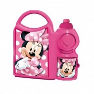 SET MINNIE DISNEY-TOPOLINA PORTAMERENDA(19X7X21CM) + BORRACCIA(400ML)