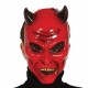 MASCHERA DIAVOLO LUCIFERO IN PVC CON PROTEZIONE OCCHI ARTICOLI SCHERZOSI PER TRAVESTIMENTI DI CARNEVALE E HALLOWEEN