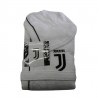 ACCAPPATOIO SALVASPAZIO FC JUVENTUS ADULTO MIS.XL MICROSPUGNA PURO COTONE BIANCO NUOVO LOGO E BORDI NERI PROD.UFFICIALE