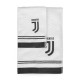 SET SPUGNA 1+1 FC JUVENTUS LOGO NUOVO 1 ASCIUGAMANO 60X100CM 1 OSPITE 40X60CM.100%COTONE PRODOTTO UFFICIALE HERMET ITALY