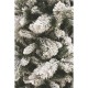 ALBERO DI NATALE INNEVATO MOLTO FOLTO 872 RAMI VERDE INBIANCATO NEVE 210CM REALISTICO ALTA QUALITÀ PIEDE IN METALLO