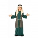 COSTUME CARNEVALE/NATALE SAN GIUSEPPE 10/12 ANNI VESTITO PASTORE X TRAVESTIMENTI E RECITE CUFFIA/TUNICA/CINTURA/GILET