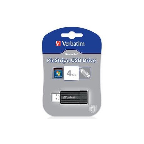 PENDRIVE VERBATIM 4GB PINSTRIPE USB DRIVE