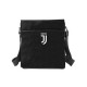 TRACOLLA BORSELLO FC JUVENTUS ORIGINALE NERO SIMILPELLE 23X20CM 2 TASCHE ESTERNE +1 INTERNA E CHIUSURA CON ZIP