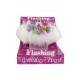 CORONCINA IN PVC HAPPY BIRTHDAY GIRL CON LUCI E PIUME FUNZIONAMENTO E BATTERIE INCLUSE