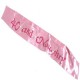 FASCIA IN RASO ROSA CON LUCI CON SCRITTA 40 AND NAUGHTY