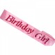 FASCIA IN RASO ROSA CON LUCI CON SCRITTA BIRTHDAY GIRL