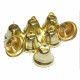 BLISTER 10 CAMPANELLE 22MM COLORE ORO ART. DECORATIVI NATALIZI HOBBISTICI DIDATTICI DECOUPAGE COD 11491 CWR