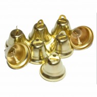 BLISTER 10 CAMPANELLE 22MM COLORE ORO ART. DECORATIVI NATALIZI HOBBISTICI DIDATTICI DECOUPAGE COD 11491 CWR