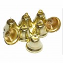 BLISTER 10 CAMPANELLE 22MM COLORE ORO ART. DECORATIVI NATALIZI HOBBISTICI DIDATTICI DECOUPAGE COD 11491 CWR