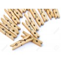 BLISTER 50 MOLLETTINE IN LEGNO MM25X3CM ICOLORE LEGNO NATURALE PER DECORAZIONI VARIE BOMBONIERE SEGNA POSTO I CREA DECO"