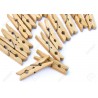 BLISTER 50 MOLLETTINE IN LEGNO MM25X3CM ICOLORE LEGNO NATURALE PER DECORAZIONI VARIE BOMBONIERE SEGNA POSTO I CREA DECO"