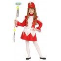 COSTUME CARNEVALE MAJORETTE BIMBA 5/6 ANNI VESTITO COMPLETO CAPPELLO/GIACCA/GONNA PER TRAVESTIMENTI E SPETTACOLI VARI