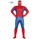 COSTUME CARNEVALE SUPER HEROE MUSCULOSO TAGLIA UN.ADULTI VESTITO E CAPUCCIO X TRAVESTIMENTI A TEMA SPIDERMAN UOMO RAGNO