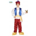 COSTUME CARNEVALE LADRO DEL DESERTO ALADINO GENIO LAMPADA 5/6 ANNI VESTITO COMPL.CAPPELLO/CAMICIA GILET/CINTA/PANTALONI