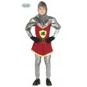 COSTUME CARNEVALE RE CAVALIERE DRAGO 7/9 ANNI VESTITO MEDIEVALE COMPLETO CAPUCCI.TUNICA/CINTA/C.STIVALI/C.POLSI/C.SPALLE