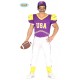 COSTUME CARNEVALE GIOCATORE FOOTBALL AMERICANO USA TAGL.M 48/50 VESTITO COMPLETO DI MAGLIETTA E PANTALONI NO ACCESSORI