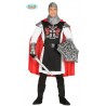 COSTUME CARNEVA CAVALIERE MEDIEVALE TAGL.L 50/54 VESTITO COMPLETO CAPUCCIO/TUNICA MANTELLO/CINTURA/C.POLSI.NO ACCESSORI