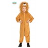 COSTUME CARNEVALE LEONE BAMBINI 3/4 ANNI VESTITO COMPLETO TUTA/CAPUCCIO/CODA PER TRAVESTIMENTI DI ANIMALI DELLA GIUNGLA
