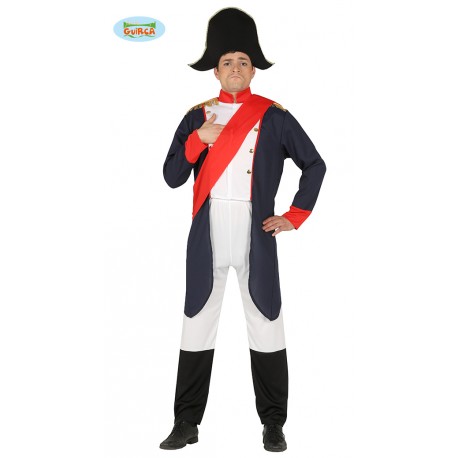 COSTUME CARNEVALE NAPOLEONE IMPERATORE FRANCESE TAGL.L 50/54 VESTITO COMPL.CAPPE./GIACCA CAMICIA/FASCIA/PANTAL.NO ACCESS