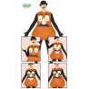 COSTUME CARNEVALE MR. POTATO TAGL.UN SOLO VESTITO MARRONE SMANIC. IMBOTT. COMPLETO CAPPELLO/BAFFI/S.CIGLIA NO ACCESSORI