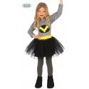 COSTUME CARNEVALE BATMAN GIRL BAMBINA 3/4 ANNI VESTITO PER TRAVESTIMENTI FESTE E PARTY VARI COD 83216 GUIRCA