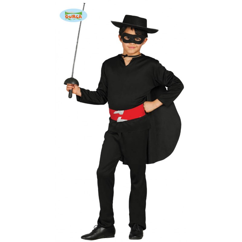 VESTITO CARNEVALE BANDIDO ZORRO 4/5/6 ANNI