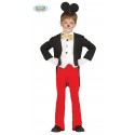 COSTUME CARNEVALE TOPOLINO BABY 7/9 ANNI VESTITO COMPLETO DIADEMA/GIACCA/SHIRTFRONT/PAPILLON/PANTALONI C.85695 GUIRCA