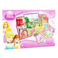 SET CREATIVO IN SCATOLA CON PAESAGGIO 3D PRINCIPESSE DISNEY