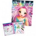 LIBRO ALBUM DA COLORARE CREA LA TUA POPSTAR TOP MODEL CREATIVESTUDIO