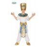 COSTUME CARNEVALE FARAONE EGIZIANO BAMBINO 10/12 ANNI CAPPELLO/MAGLIA/CINTURA/C.COLLO/PANTAL.X TRAVESTIM. ANTICO EGGITTO
