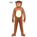 COSTUME CARNEVALE ORSO MIS.UN.50/54 VESTITO TUTA E CAPUCCIO PER TRAVESTIMENTI DA ANIMALI DELLA FORESTA NO ACCESSORI