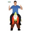 COSTUME CARNEVALE GNOMO DA CAVALCARE TAGL.UN 50 54 SOLO VESTITO GNOMO COMPLETO E GAMBE IMBOTTITE NO T SHIRT Parole e Pensieri