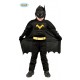 VESTITO COSTUME CARNEVALE BLACK HERO BATMAN INFANTIL NERO 7/9 ANNI 100% POLIESTERE COMPLETO DI 4 PEZZI CODICE 82711