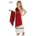 COSTUME CARNEVALE GRECO ROMANA IMPERATRICE/SENATRICE BAMBINA 7/9 ANNI TUNICA CON MANTELLO/CINTURONE C.85953 NO ACCESSORI